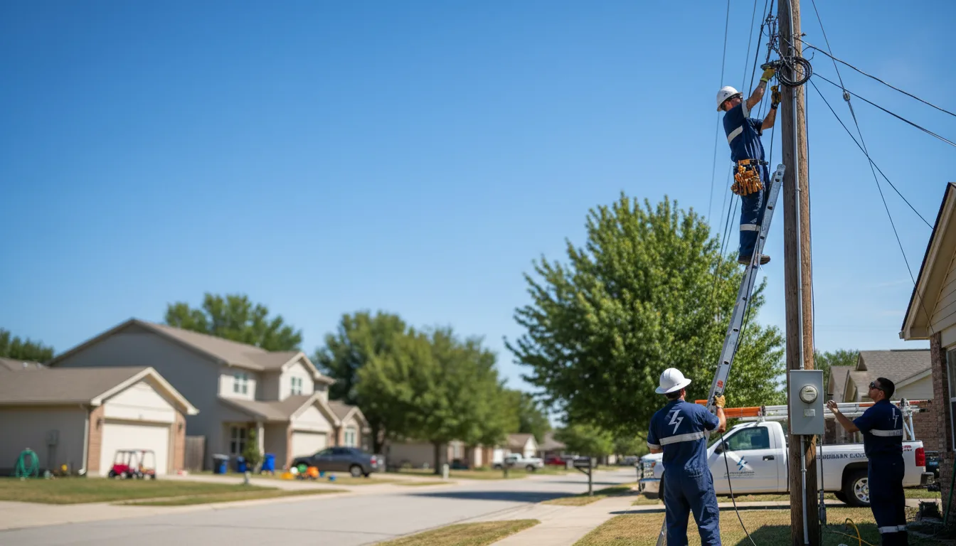 Residential electrician providing installation services in Paynesville, WV